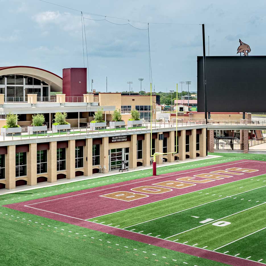 Texas State Bobcat Stadium Endzone